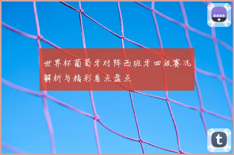 世界杯葡萄牙对阵西班牙回放赛况解析与精彩看点盘点